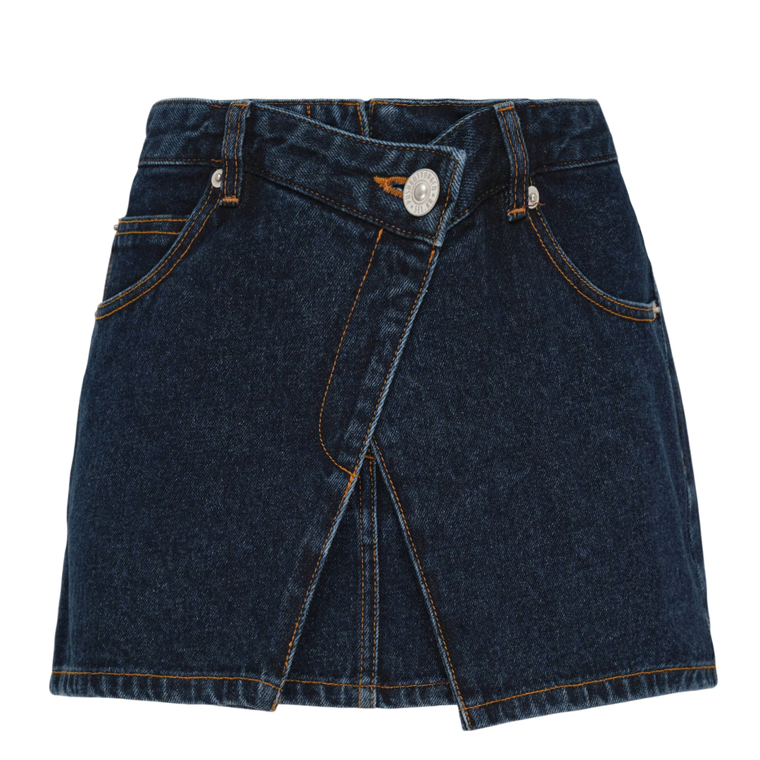 Dark Blue Denim Mini Skirt