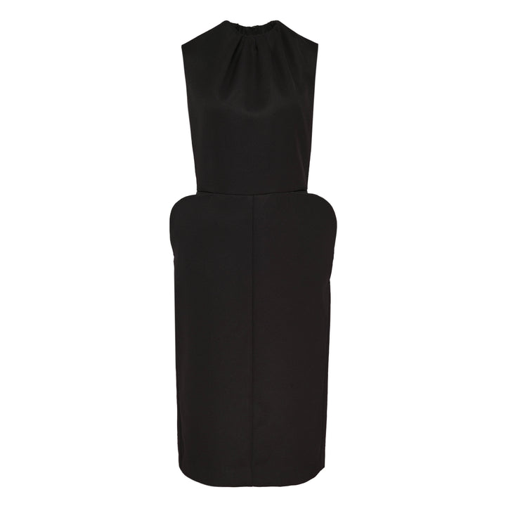 Black Structured Sleeveless Dress