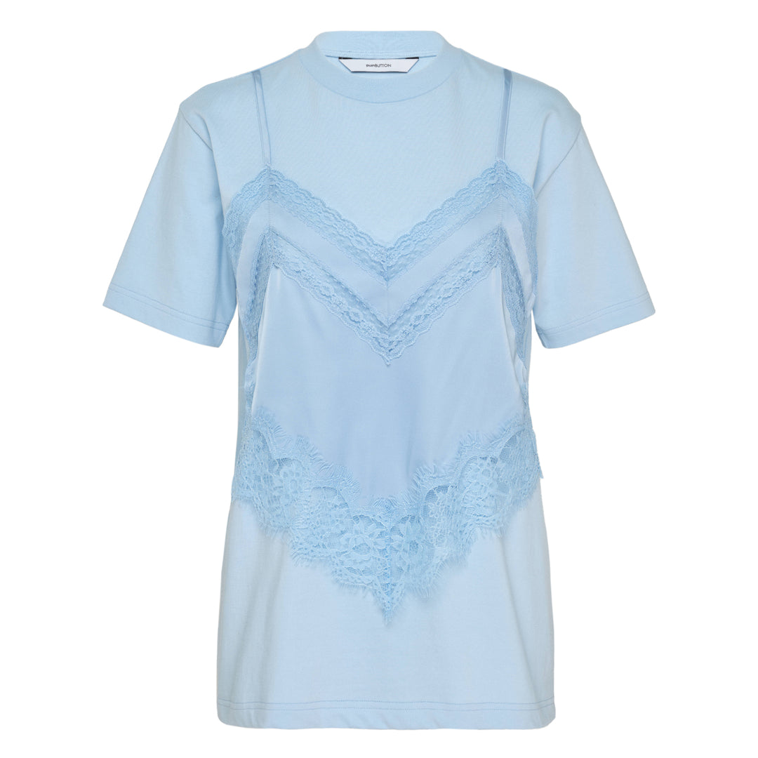 Light Blue Lace Camisole Layer Tee