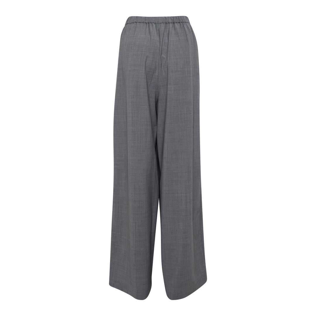 Box Pleated Wide-Leg Pants