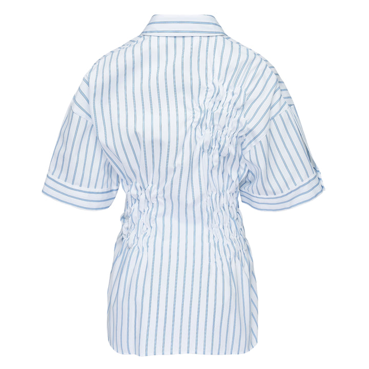 Striped Shirring Shirt