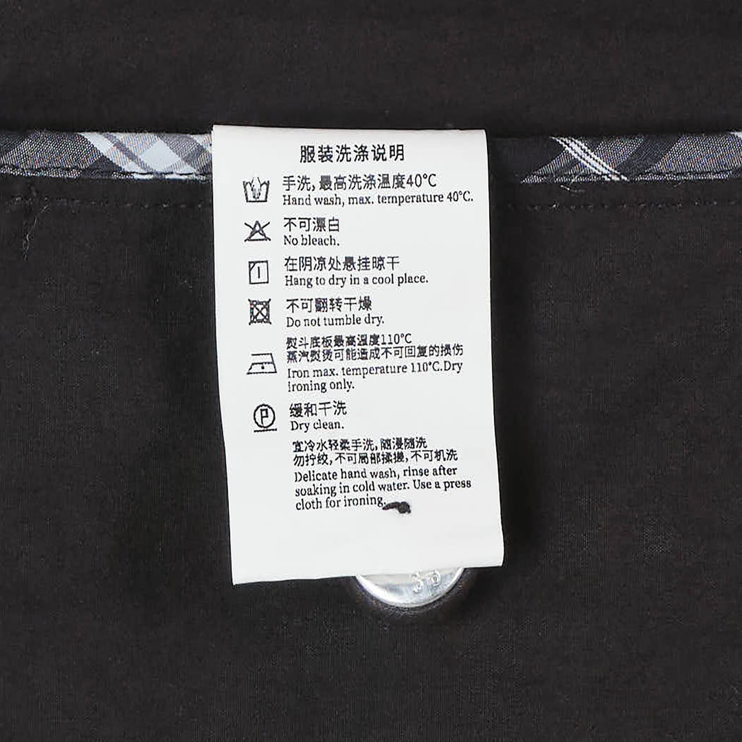 Embroidered Contrast Trench Coat