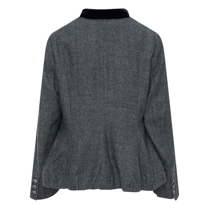 Relaxed Fit Herringbone Jacket