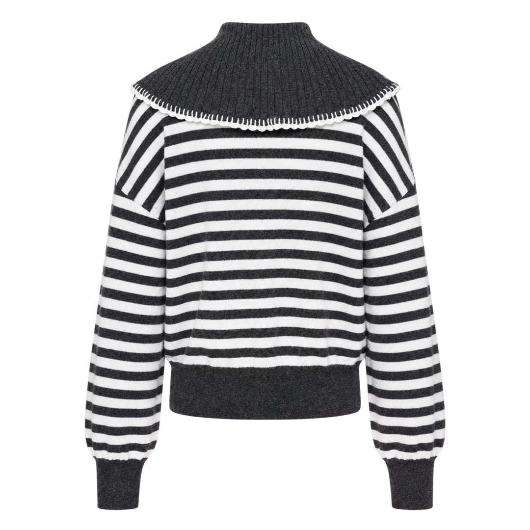 Striped Long Sleeve Cardigan