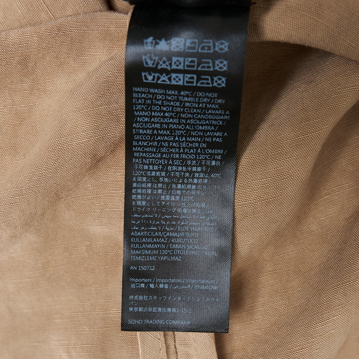 Script Linen Short Sleeve Shirt