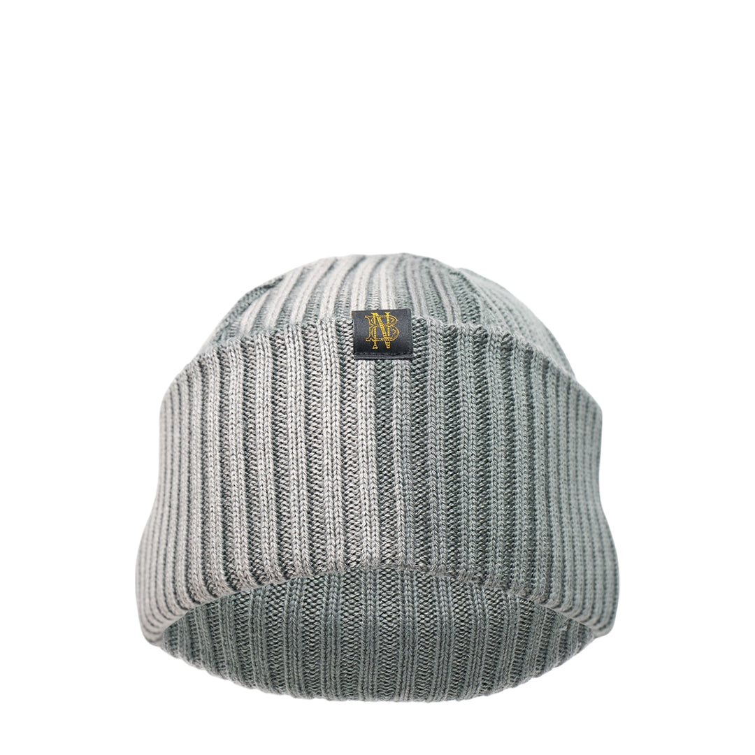 Wool Worsted Rib Bleach Treated Beanie