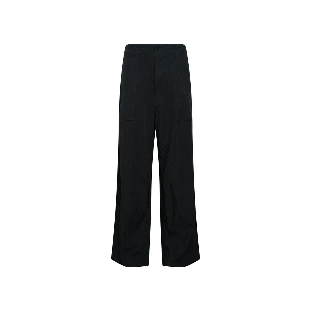 Herringbone Stripe Wide Pants