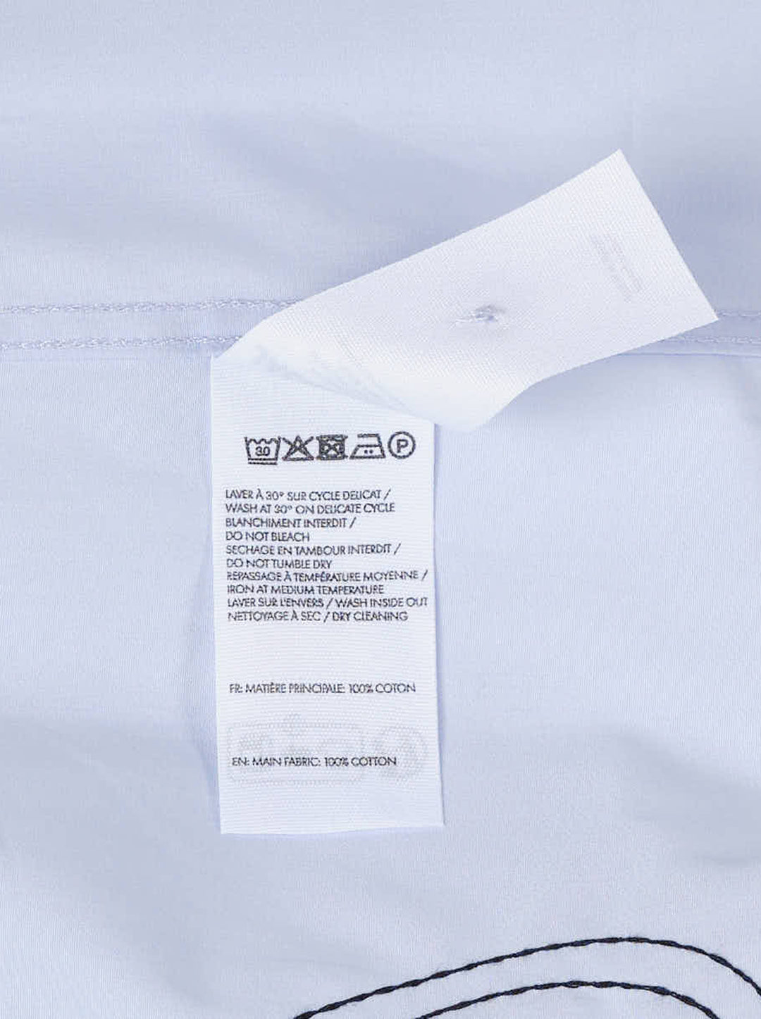 Jacquemus La Chemise Fonccio pale blue short sleeve camp collar shirt with button-through front and raglan sleeves - view 3