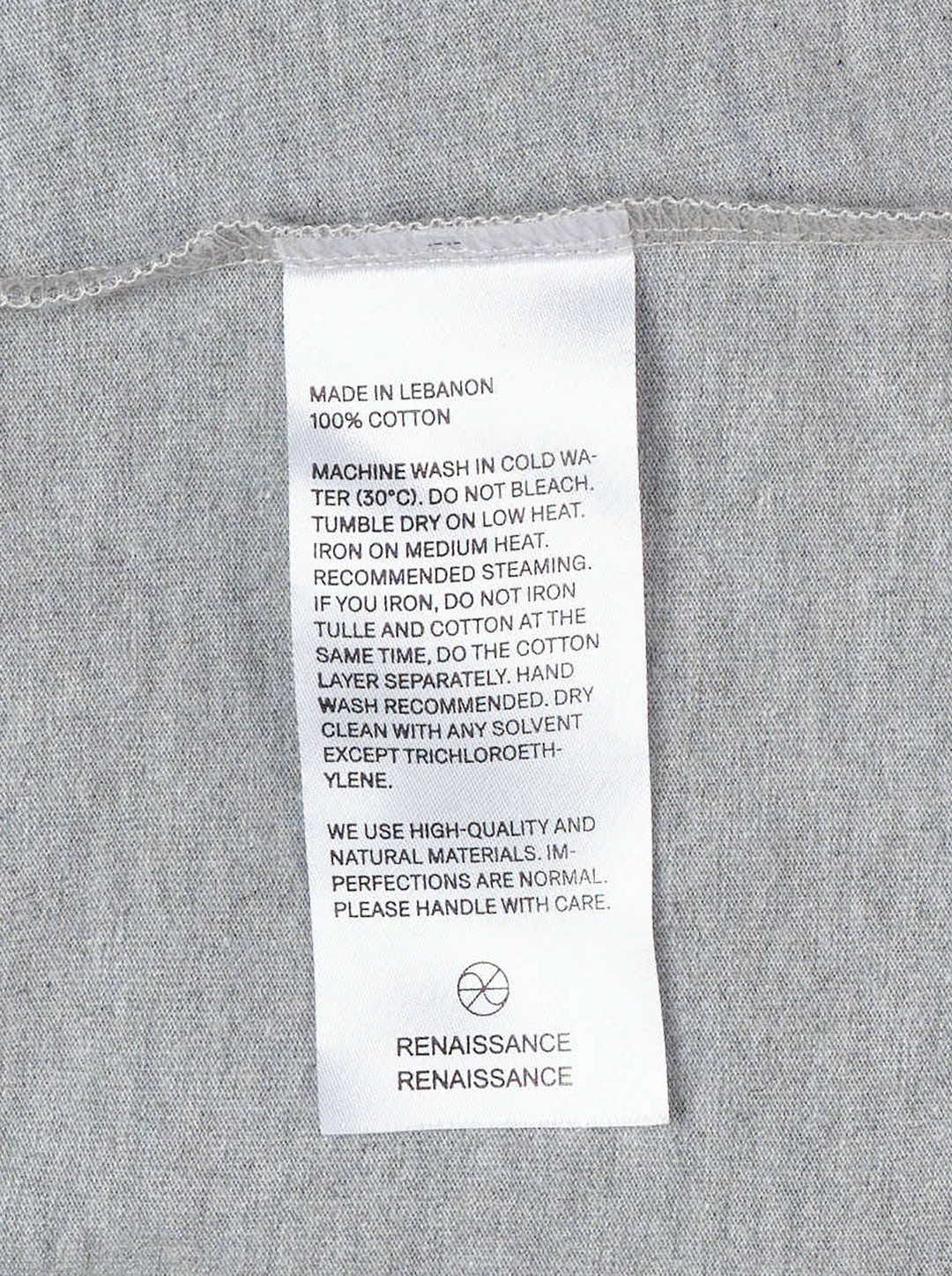 Renaissance Renaissance Giulia heather grey long sleeve top with black tie-bow at the neckline and ruched sleeves - view 3