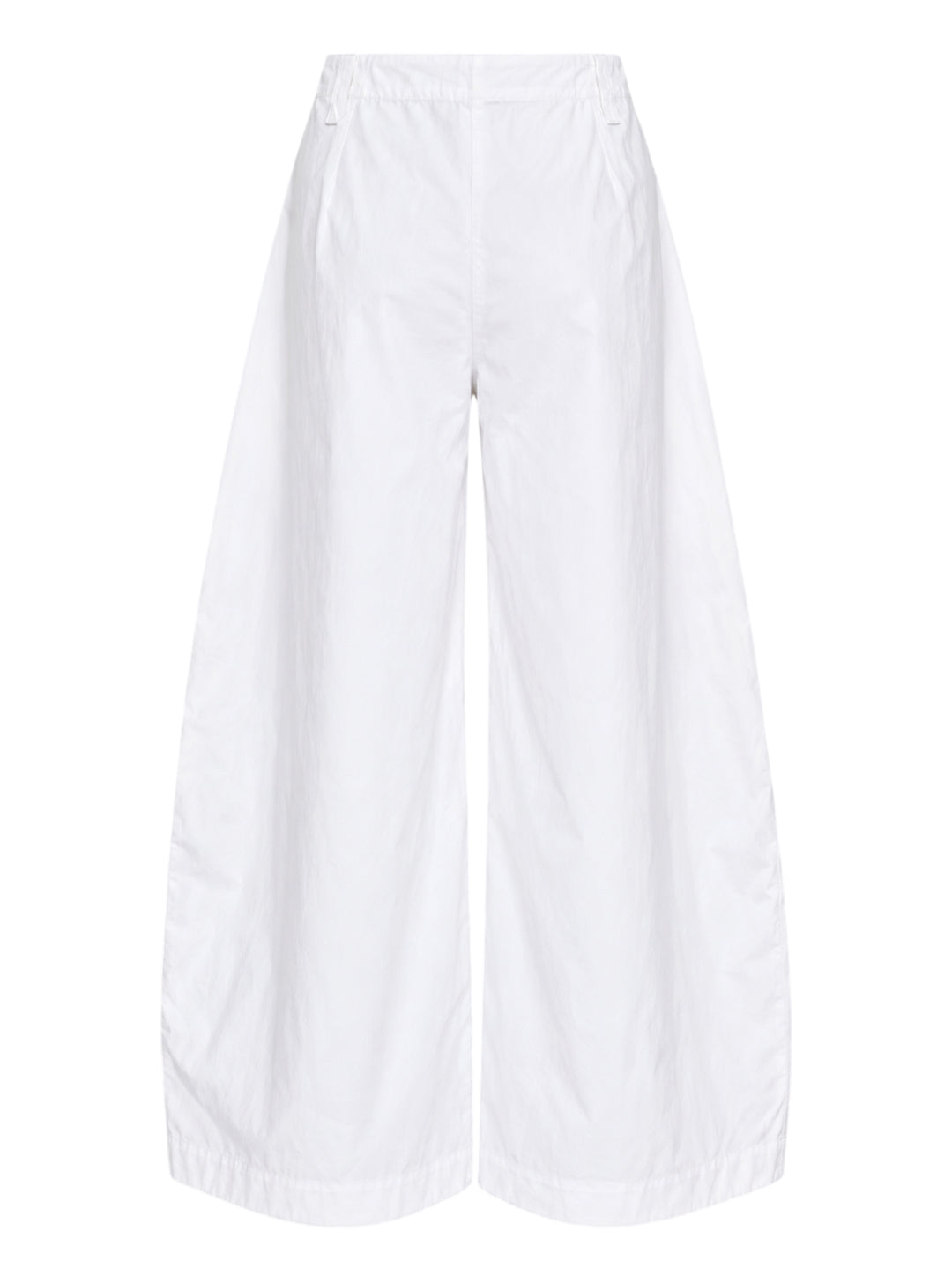 Jacquemus white wide-leg pleated trousers shown from the front against a plain white background - view 2