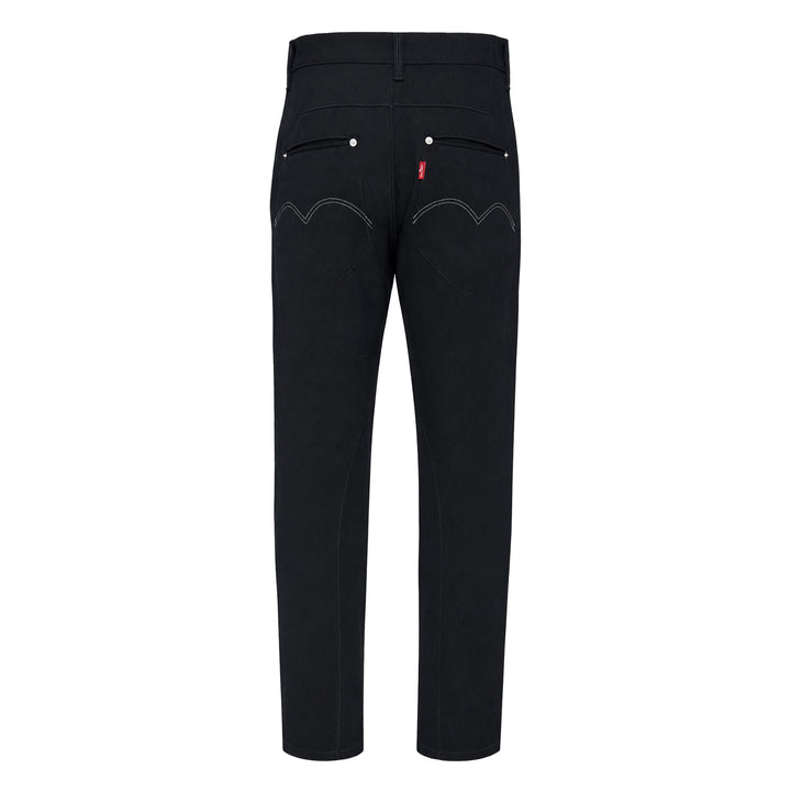 Wool Serge Tapered Pants