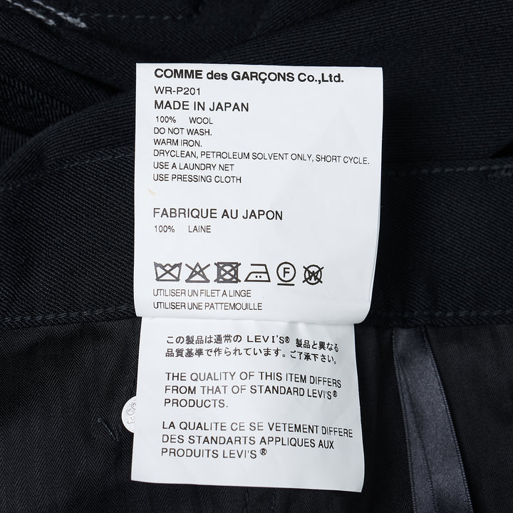 Wool Serge Tapered Pants