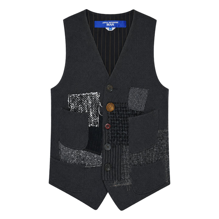 Patchwork Knit Vest