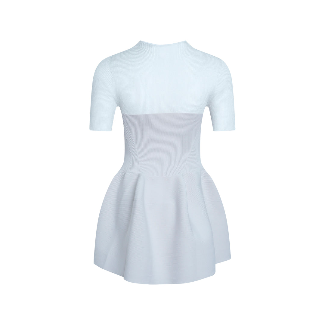 Lucent Décolletage Short Sleeve Top