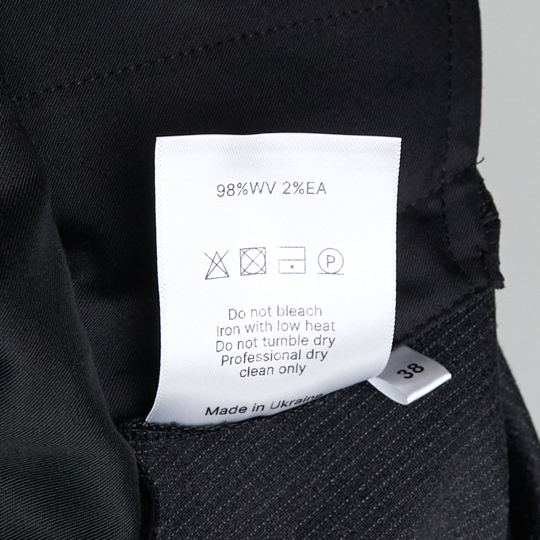 Pinstriped Deconstructed Offset Pants