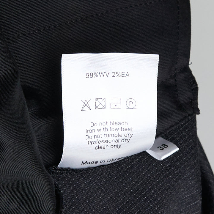 Pinstriped Deconstructed Offset Pants