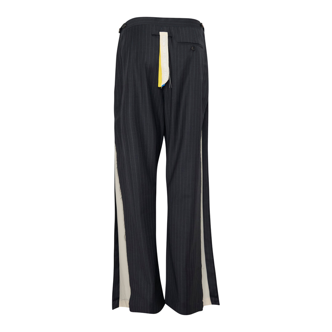 Pinstripe Frayed Edge Pants