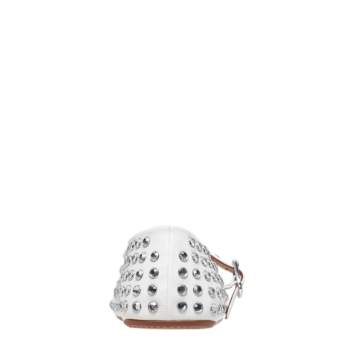 Crystal Studded Mary Jane Flats