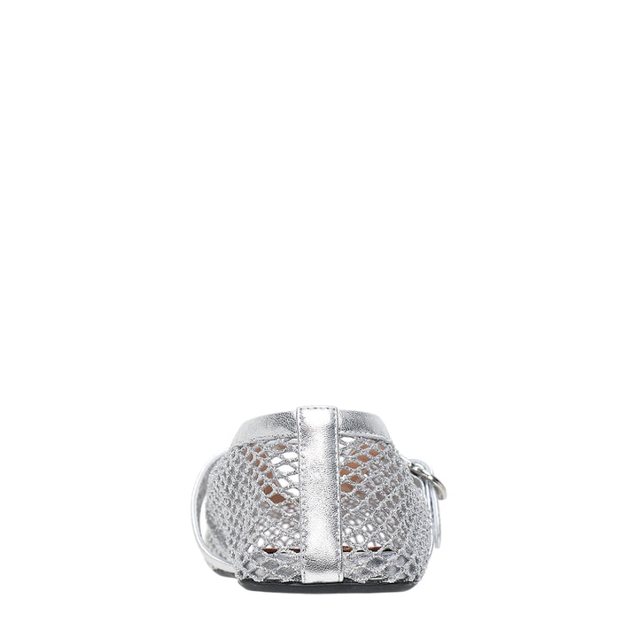 Fishnet Nappa Lamé Ballet Flat