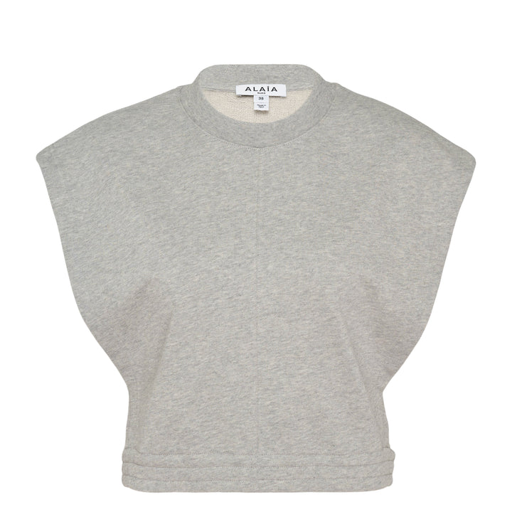 Crop Fleece Jersey Top