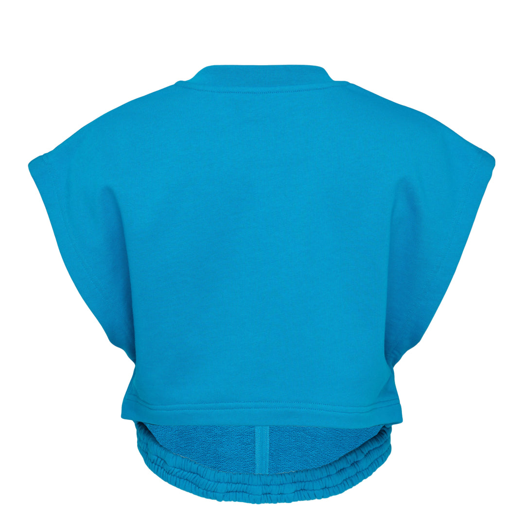 Crop Fleece Jersey Top