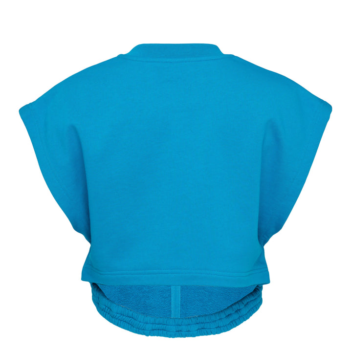 Crop Fleece Jersey Top