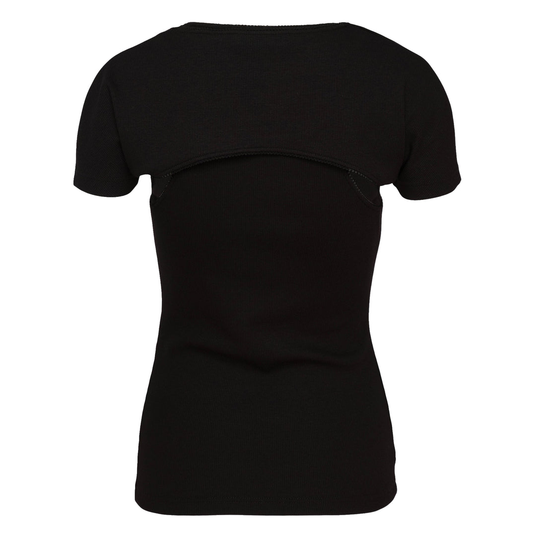Layered Ribbed Jersey Tee
