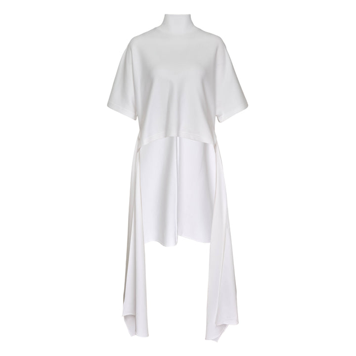 Asymmetric Cotton Jersey Tee