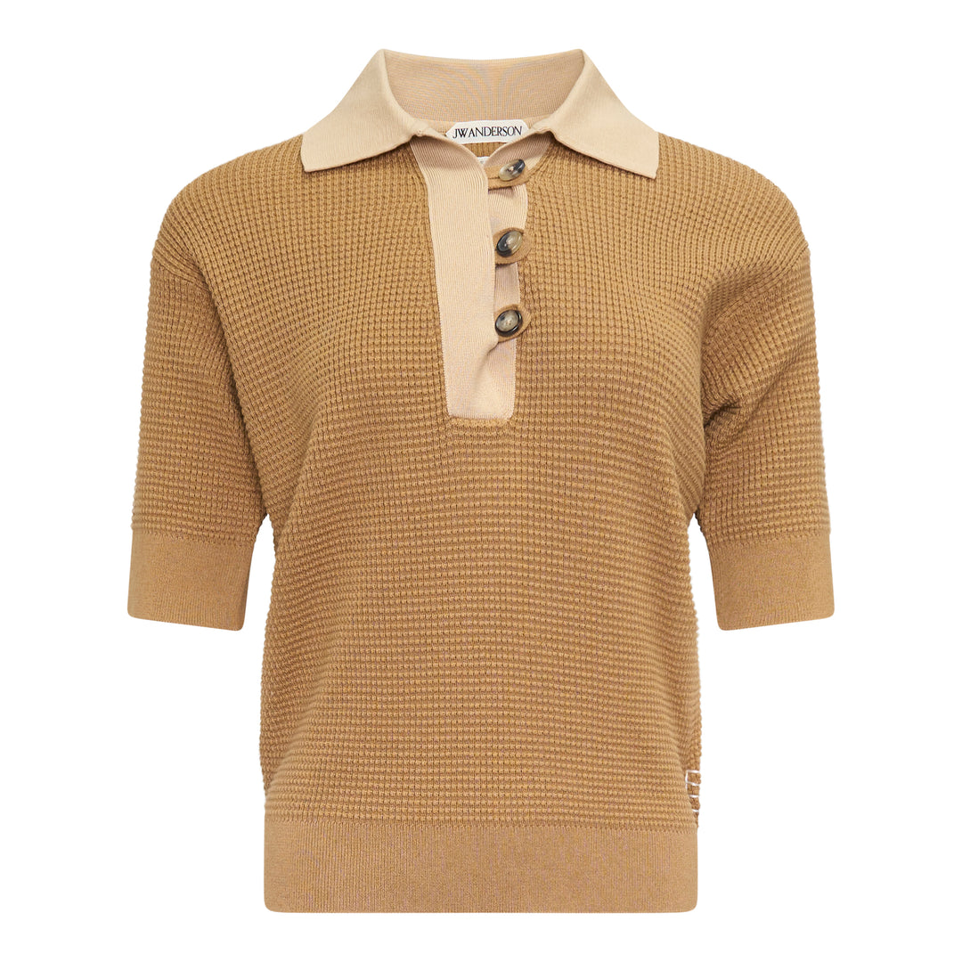 Short Sleeve Polo Jumper