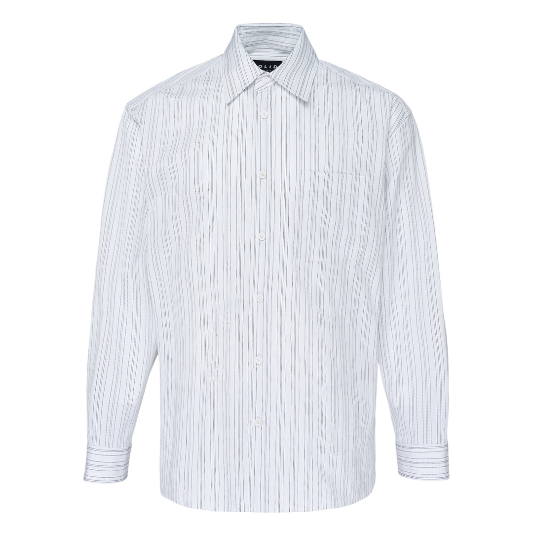 Long Sleeve Stripe Office Shirt