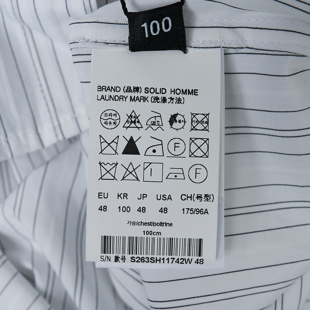 Long Sleeve Stripe Office Shirt