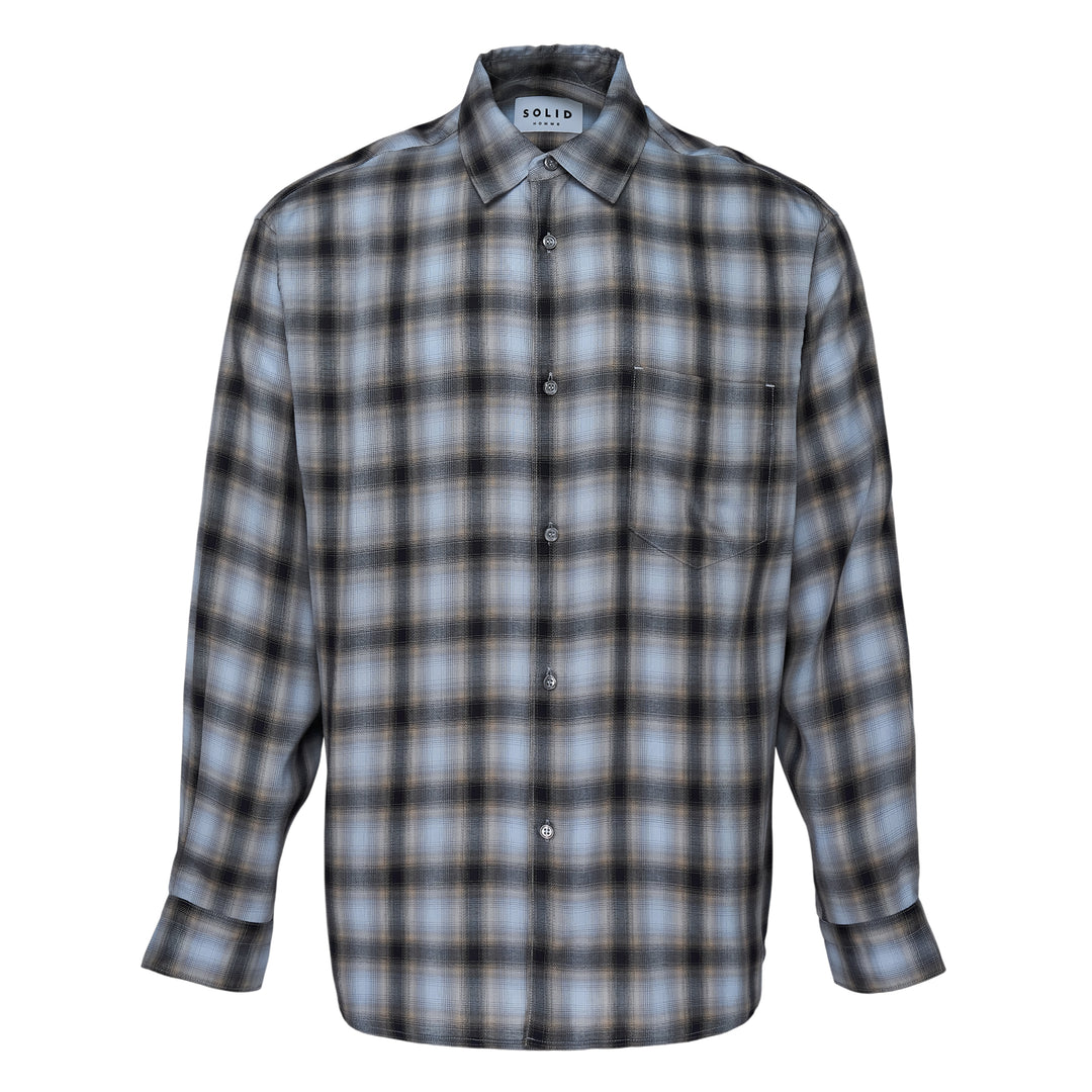 Illusion Plaid Long Sleeve Shirt
