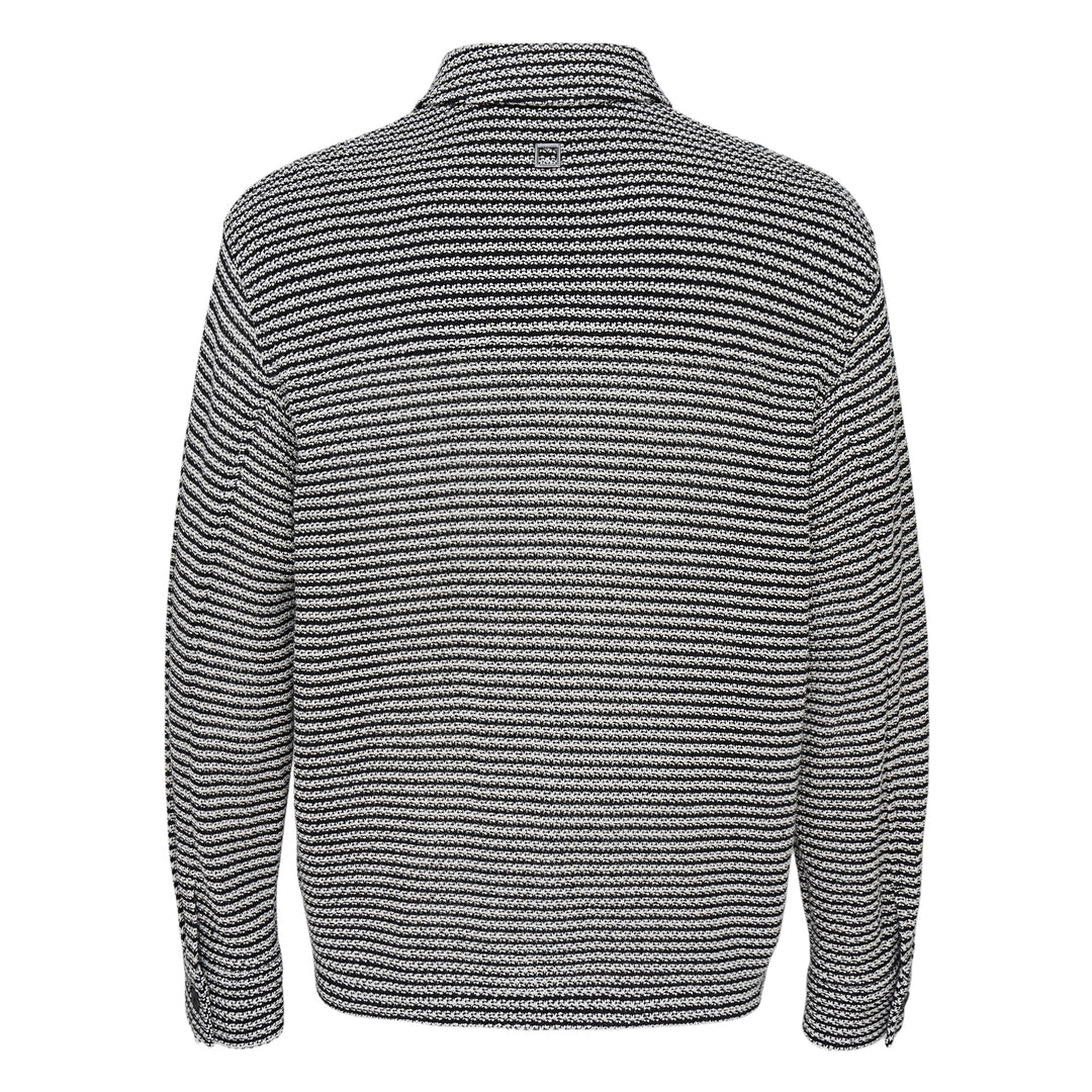 Textured Knit Shirt Jacket