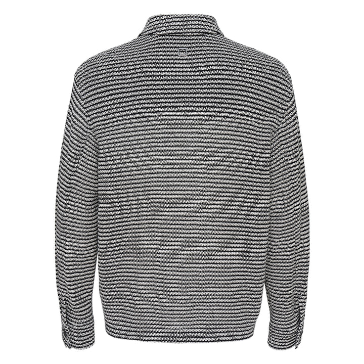 Textured Knit Shirt Jacket