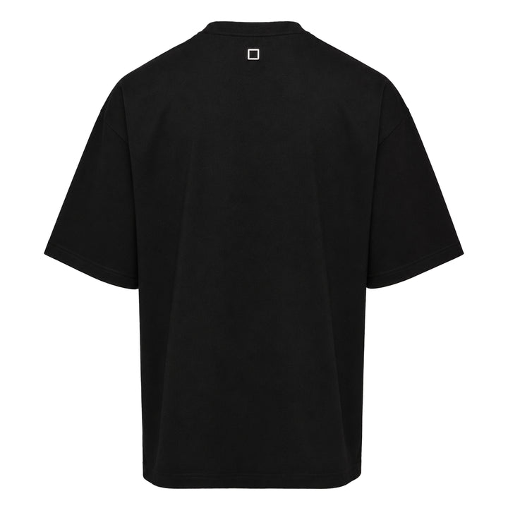Oversized Front Square Embroidered Tee