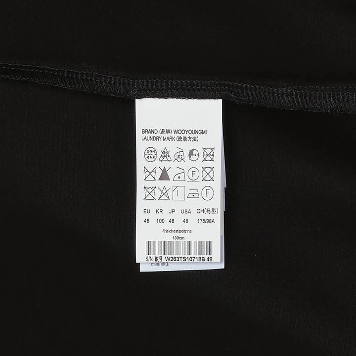 Oversized Front Square Embroidered Tee