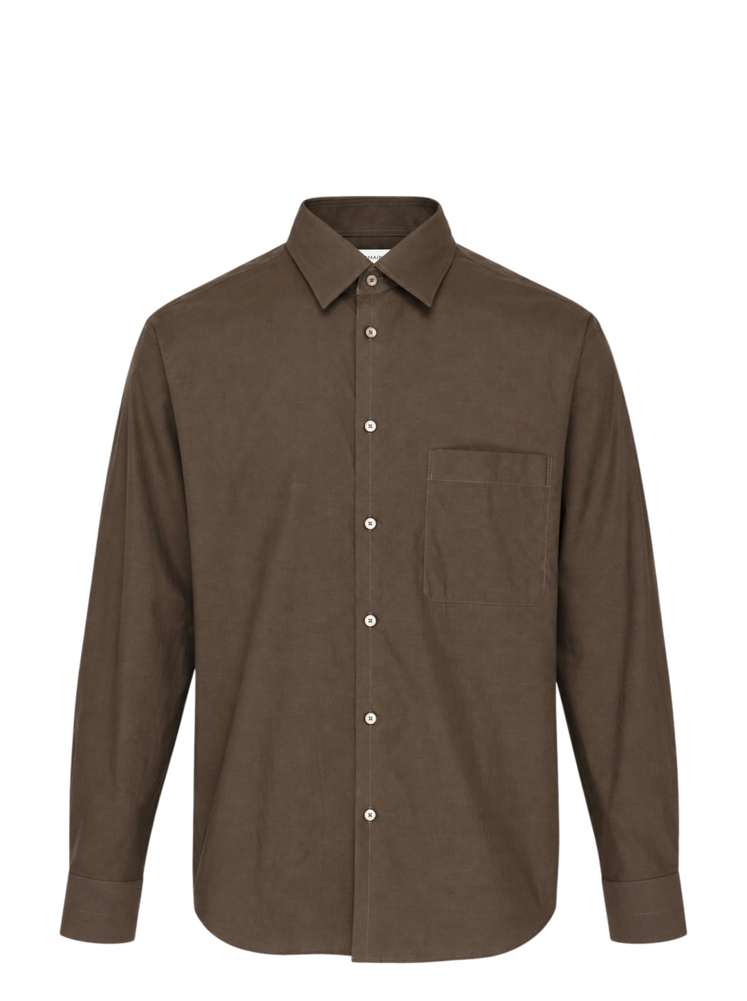 LEMAIRE Regular Long Sleeve Washed Cotton Shirt