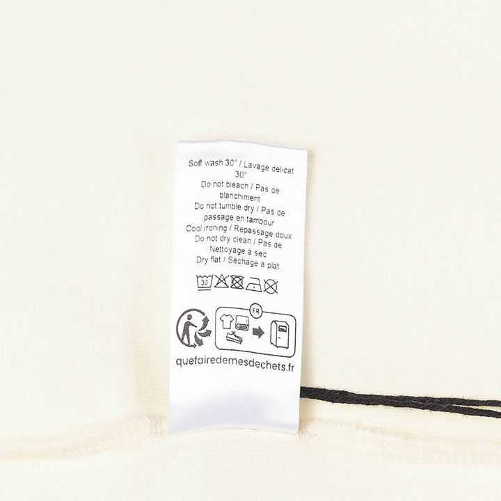 Lemaire U-Neck Rib Jersey Tee in warm taupe, featuring a scooped neckline, dropped shoulders, and boxy relaxed fit
