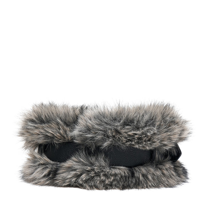 Belted Fur Short Muffler