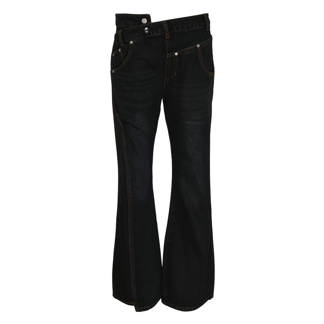 Twist Fold Flare Jeans