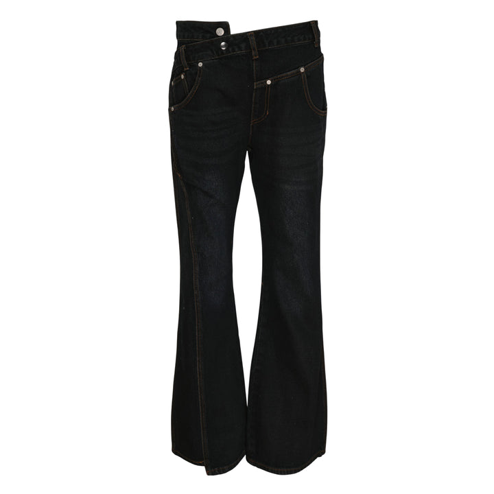 Twist Fold Flare Jeans