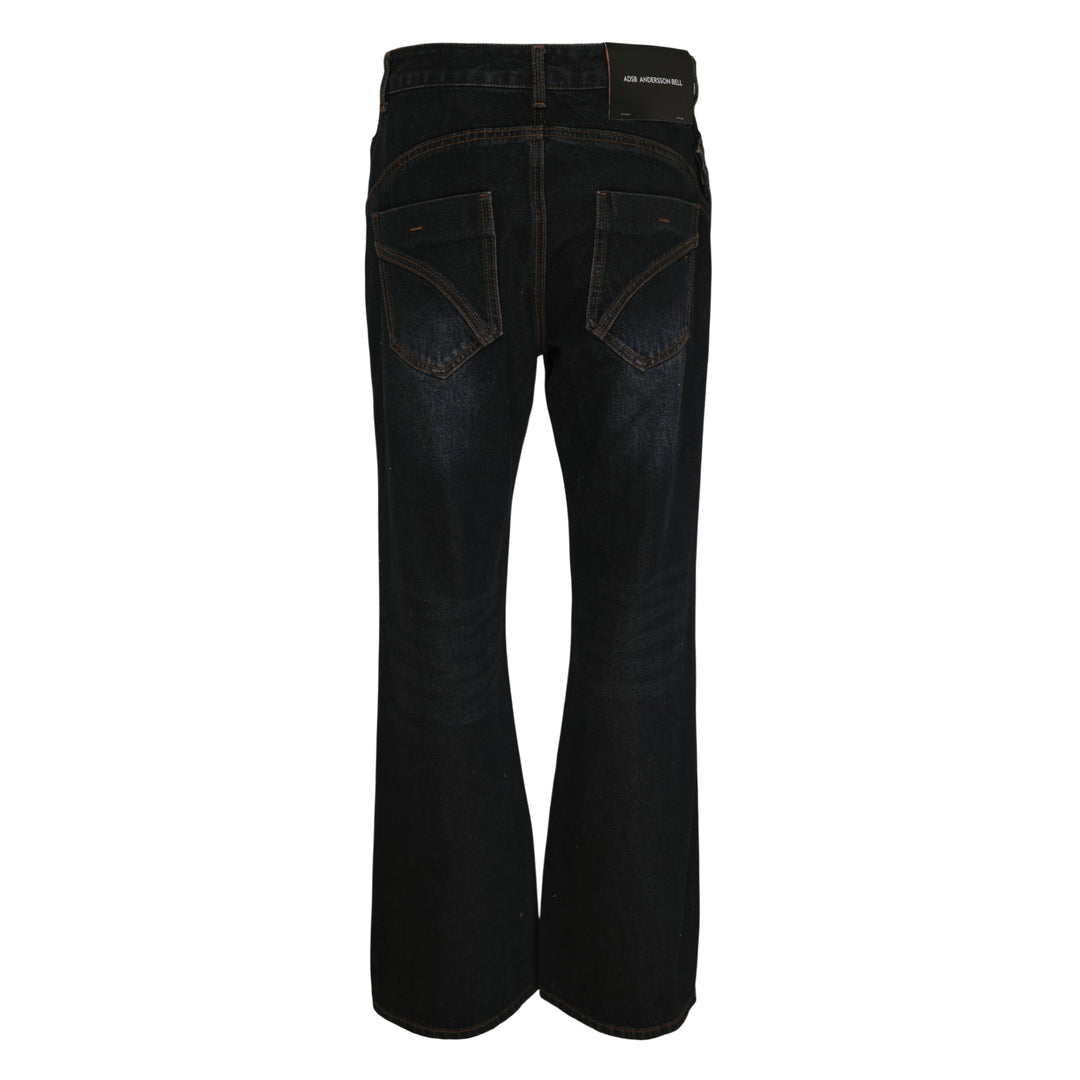 Twist Fold Flare Jeans