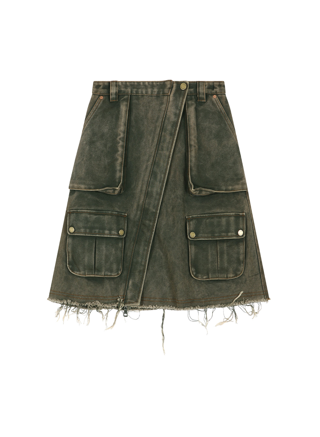 Cargo Pocket Wrap Skirt