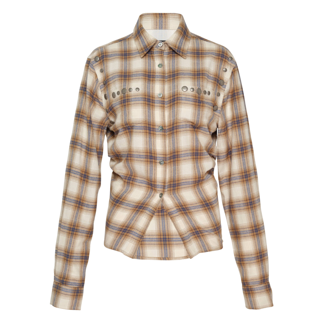 Check Studded Contour Shirt