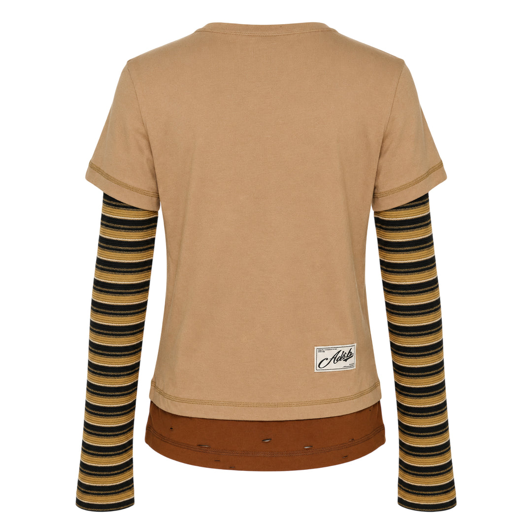 Layered Heart Message Long Sleeve Tee