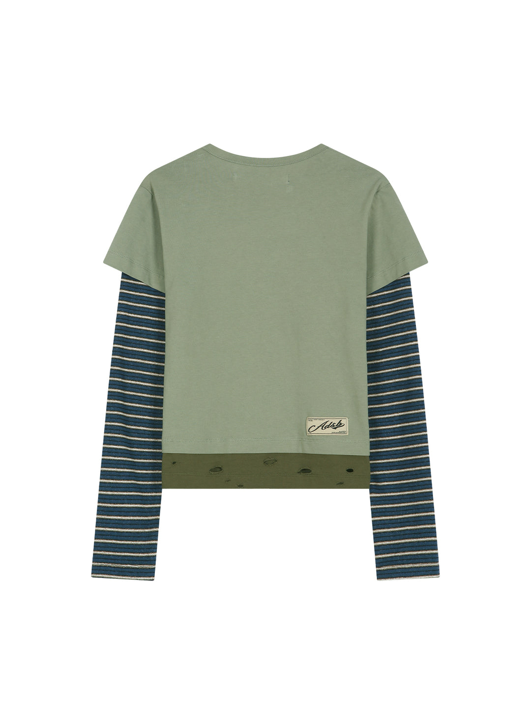Layered Heart Message Long Sleeve Tee