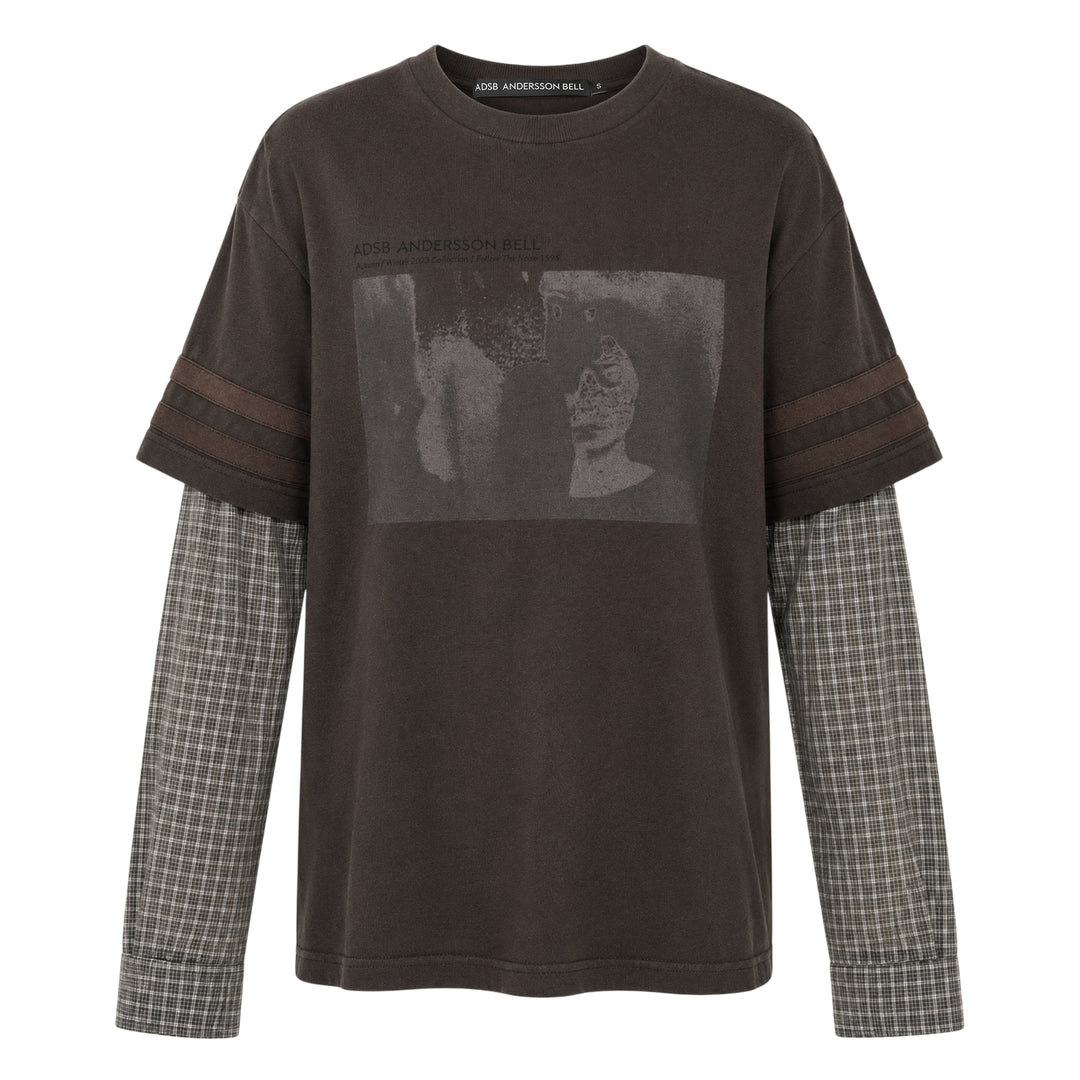 Layered Sleeve Graphic Tee