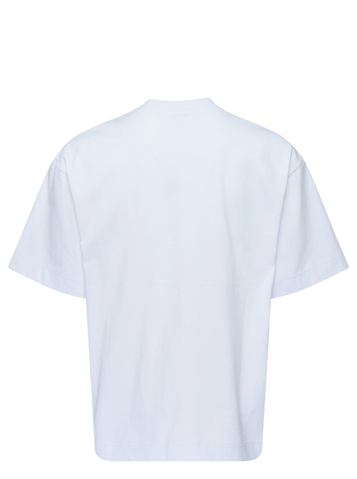 White House of Errors The Body Pocket T-Shirt with an embroidered detective scene on the chest pocket and a long printed shadow across the front - view 2
