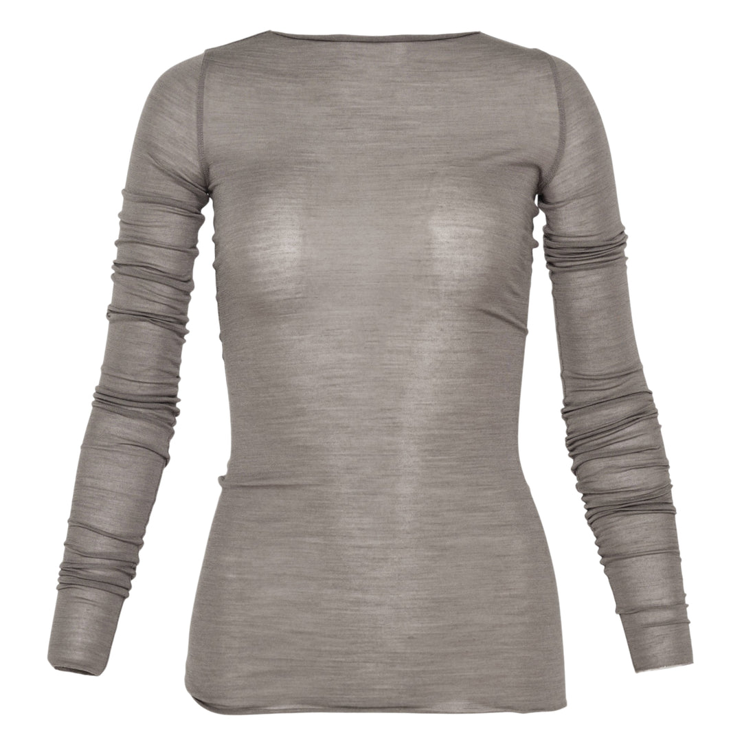 Long Sleeve Wool Silk Tee