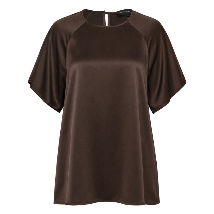 Stella Silk Satin Raglan Tee